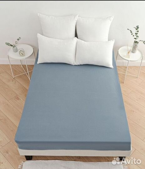 Простынь на резинке трикотажная новая