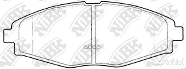 Колодки тормозные дисковые перед PN0390 NiBK