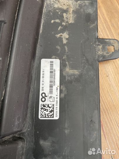 Диффузор на задний бампер audi a6c8 s-line