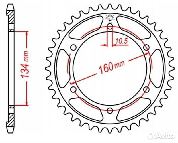 Комплект цепь и 2 звезды DID honda cbr1000rr 8-15