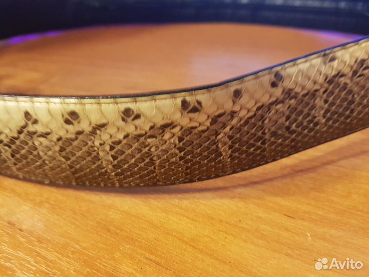 Ремень из натуральной кожи морской змеи