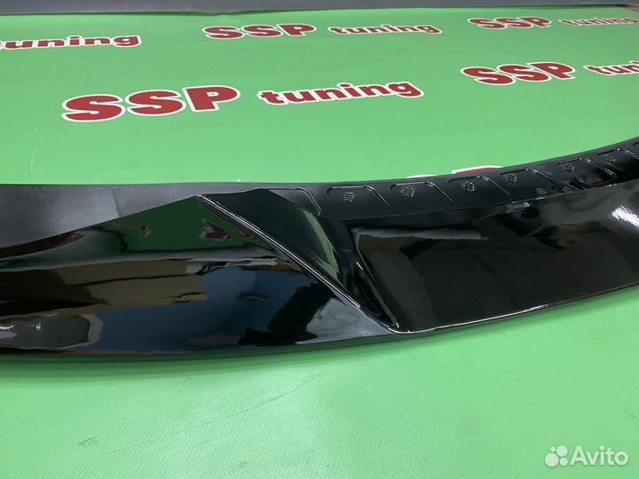 Сплиттер для BMW X5 F15 черный глянец