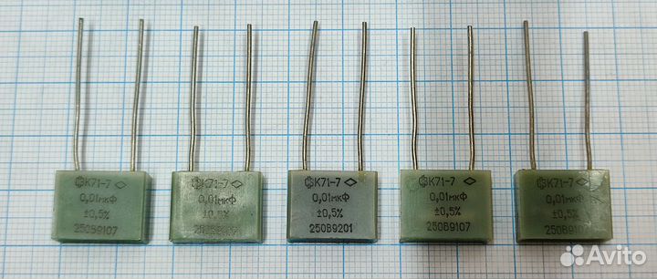 Конденсаторы К71-7 250В 0.01мкФ - 10 штук лот