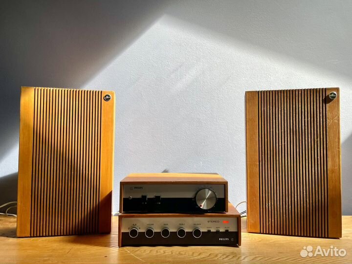 Редкий усилитель, тюнер, акустика Philips,Garrard