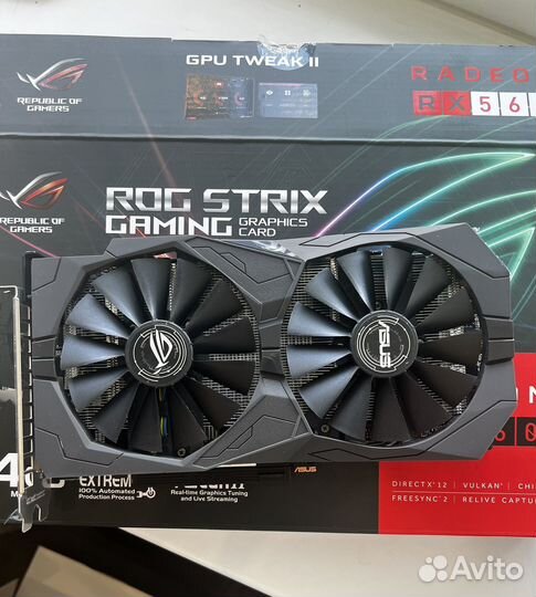 Видеокарта radeon rog strix rx560