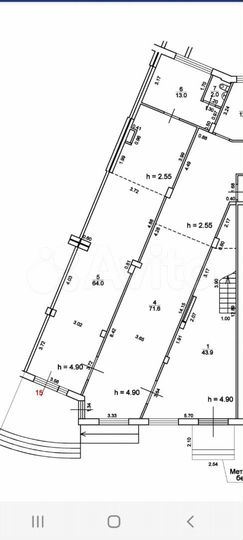 Торговая площадь 87кв.м