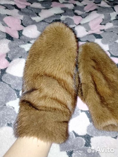 Варежки из норки