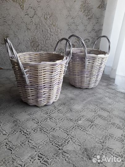 Плетеные корзины ручной работы