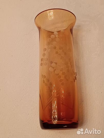 Ваза цветное стекло СССР