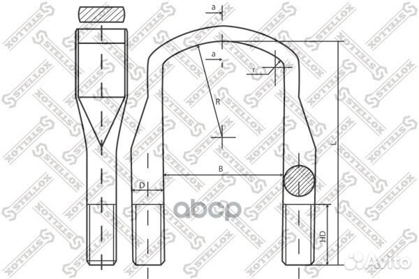 84-64214-SX стремянка 103xM24x2x535-П Iveco Eu
