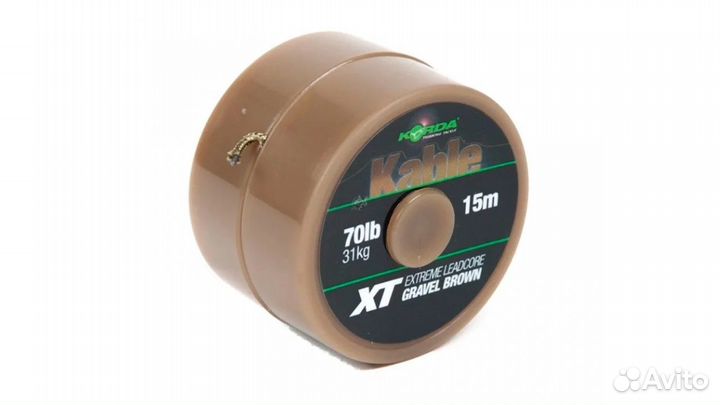 Лидкор Kable XT Extreme Leadcore 15м 70lb Brown