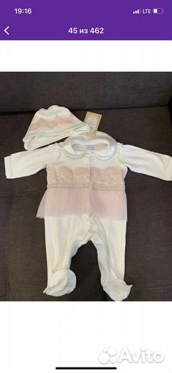 Комплект на выписку из роддома для девочки