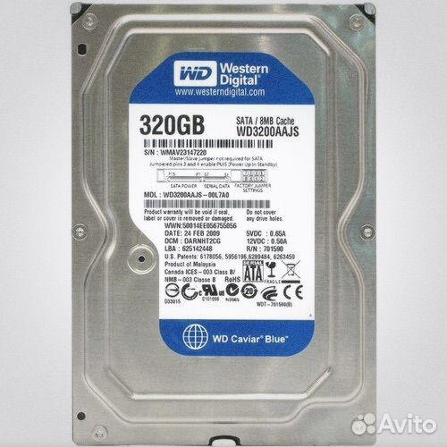 Жесткий диск Western Digital 320 гб WD3200aajs
