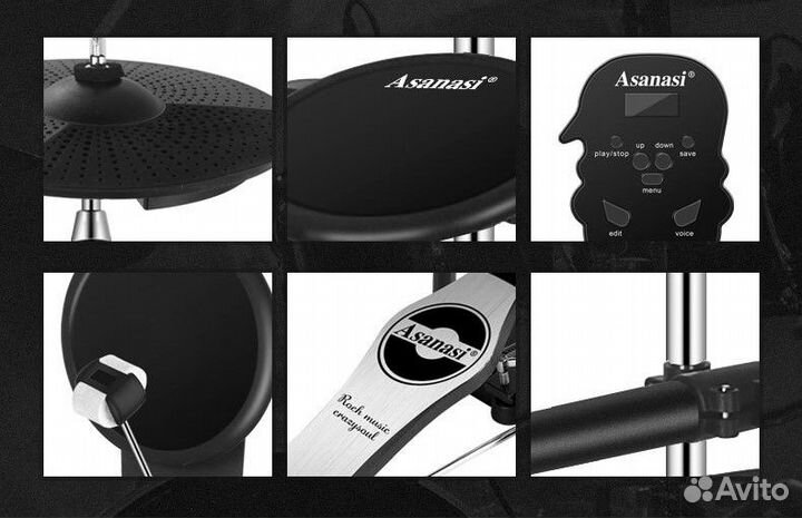 Электронная барабанная установка Asanasi mx-310