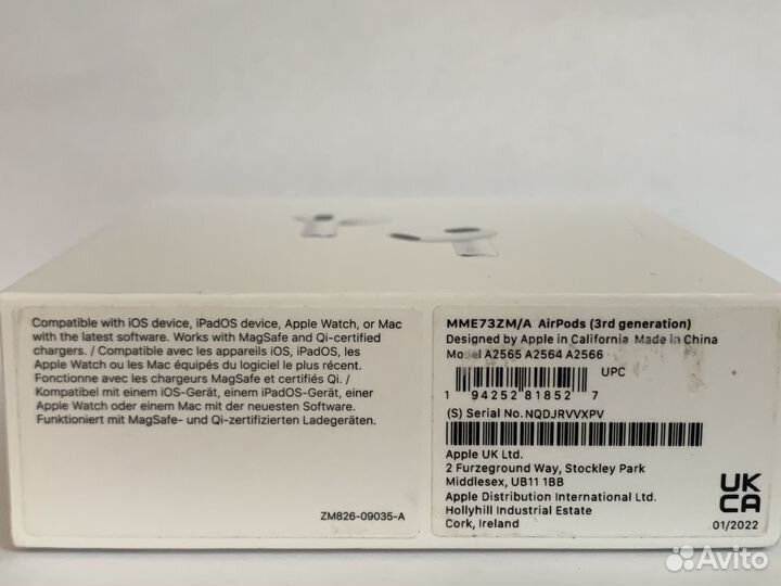 Продажа airpods 3 series original