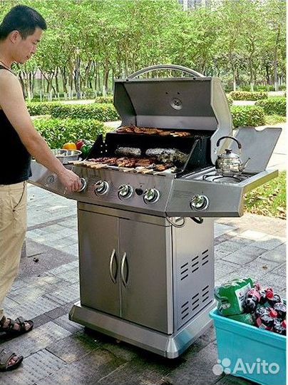 Газовый гриль барбекю BBQ +подарок Набор барбекю