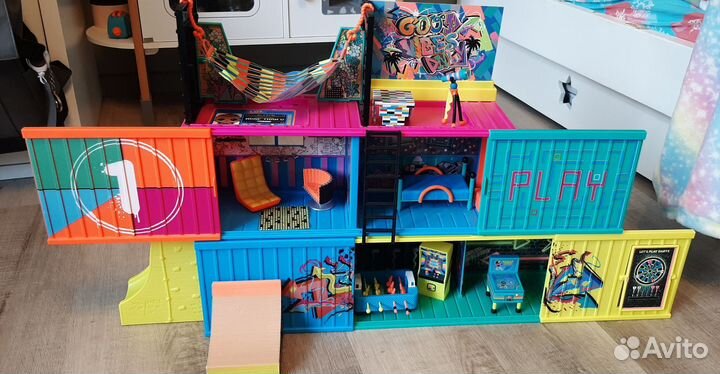 Домик-гараж для кукол лол с аксессуарами