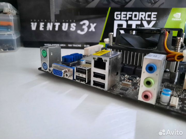 Материнская Плата 1155 с процессором asrock H61M-V