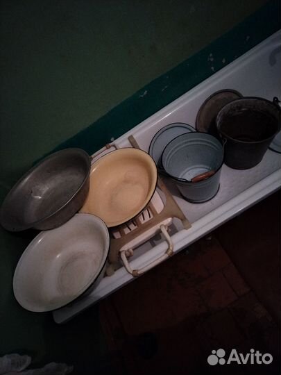 Ведро и тазы эмалированные СССР