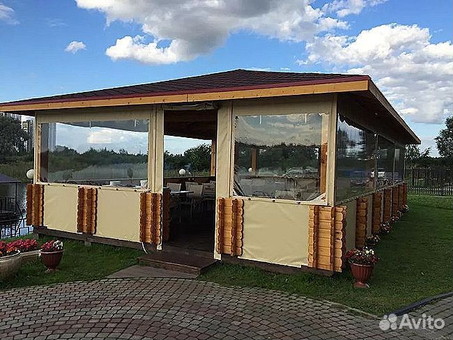 Мягкие окна для веранды беседки, террасы, под ключ