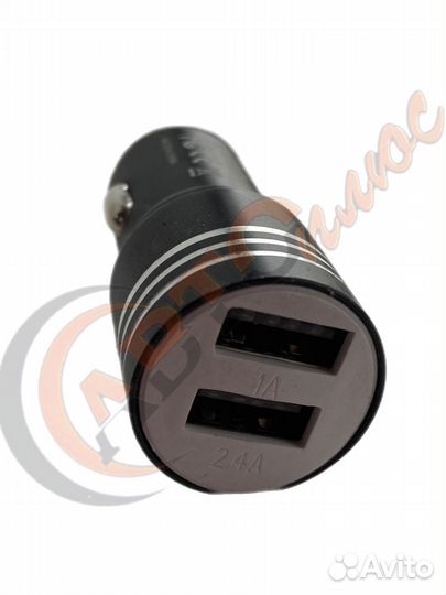 Адаптер -зарядка с разъемом 2 USB 12-24V 2.1А RE-1
