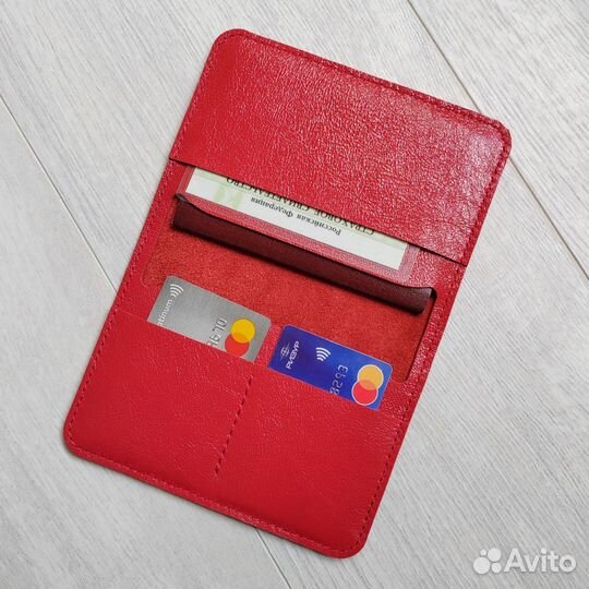 Обложка для автодокументов натуральная кожа