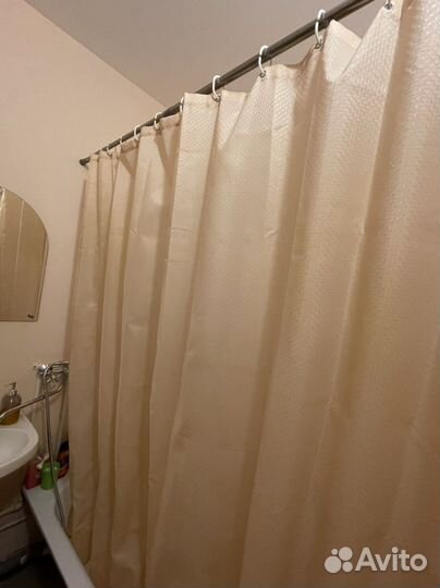 Штора для ванной тканевая