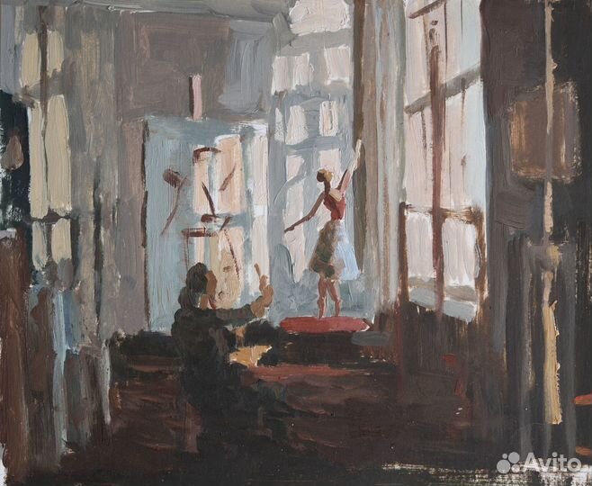 Картина маслом этюд