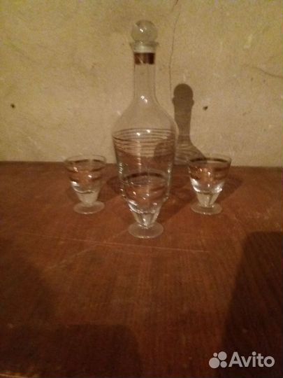 Графин+стопки винтаж