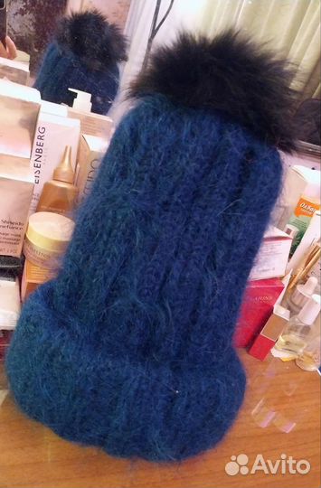 Шапка итальянский мохер-Новая