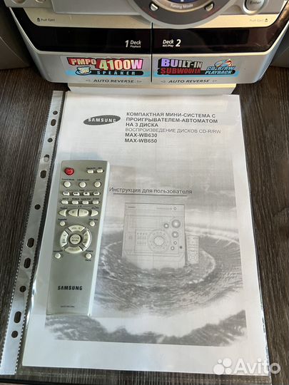 Музыкальный центр Samsung max-wb650