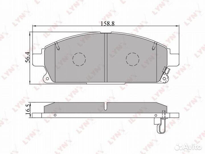 Колодки дисковые lynxauto BD-5704