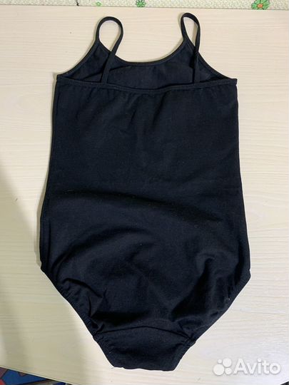 Купальник гимнастический черный 140