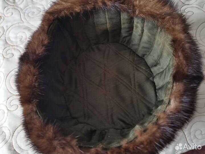 Норковая шапка мужская