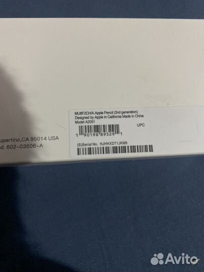 Стилус apple pencil 2