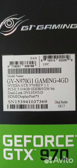 Видеокарта gtx 970