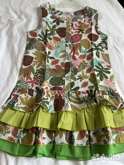 Платье льняное новое 110-116 см