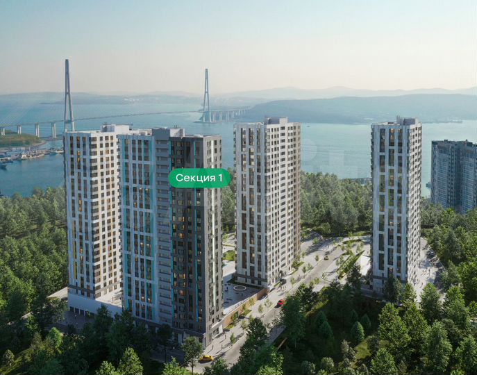 2-к. квартира, 62,1 м², 5/24 эт.