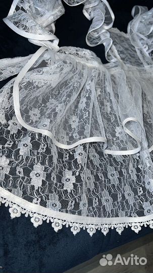 Белый школьный фартук