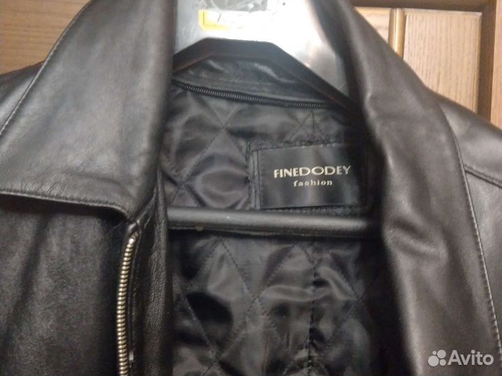 Кожаная куртка мужская 58-60
