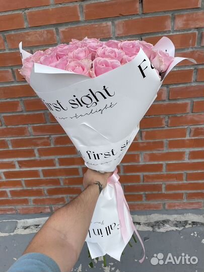 Высокие розы 80см букеты 15 25 31 51 75 101 роза