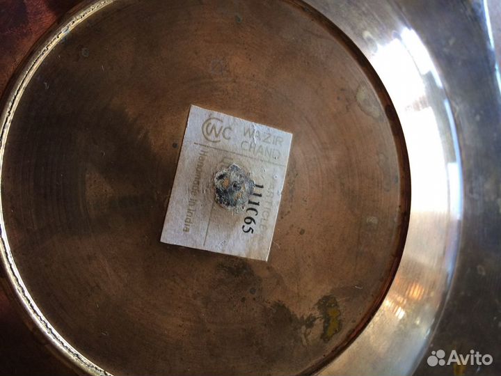 Пепельница антикварная эмаль Индия