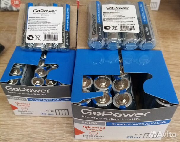 Батарейки LR 03 и 06 алкалиновые-щелочные