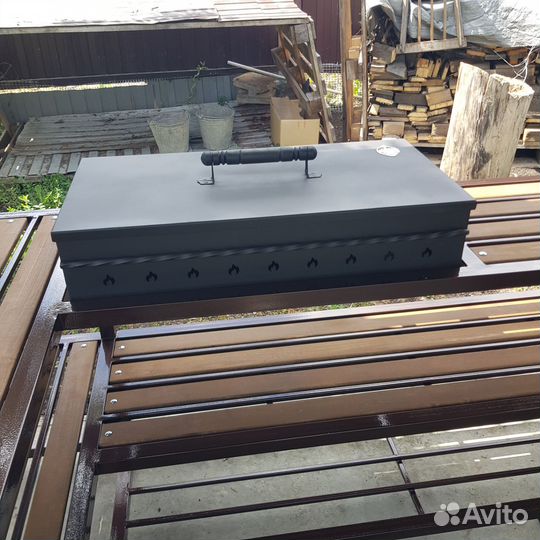 Беседка с мангалом и печью для казана