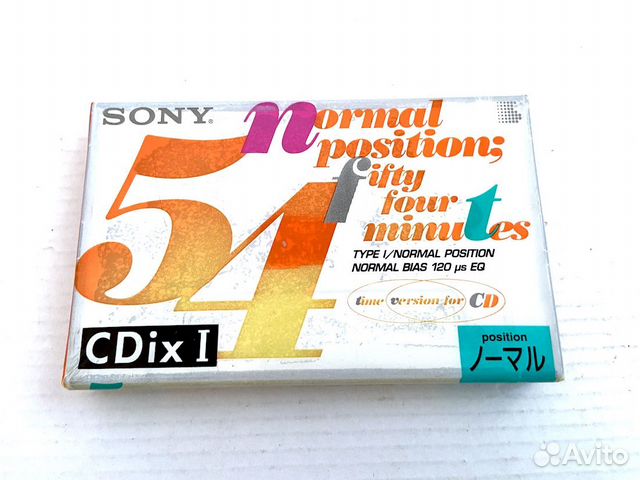 Аудиокассета кассета Sony CDix I 54 - 1994 г