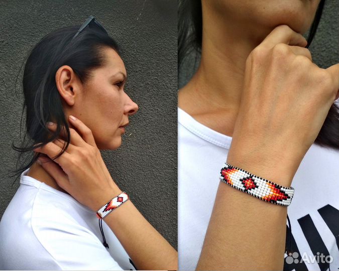 Браслет из бисера Бохо Этника Ручная работа