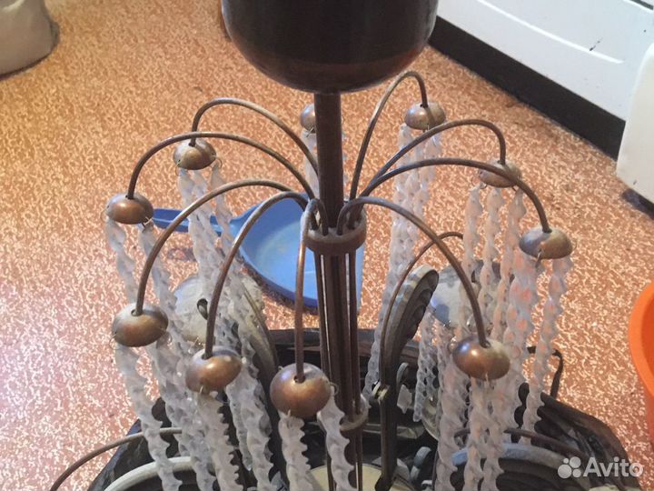 Люстра СССР бронза винтаж