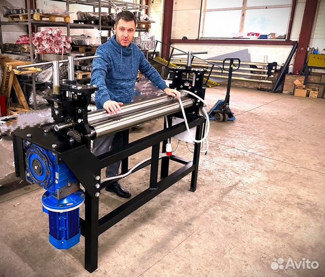 Вальцовочный станок. Вальцы 1300х4 электро