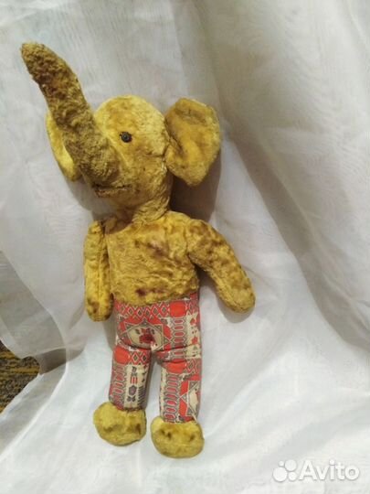Мягкая Плюшевая Игрушка Слон 30-40-е гг СССР