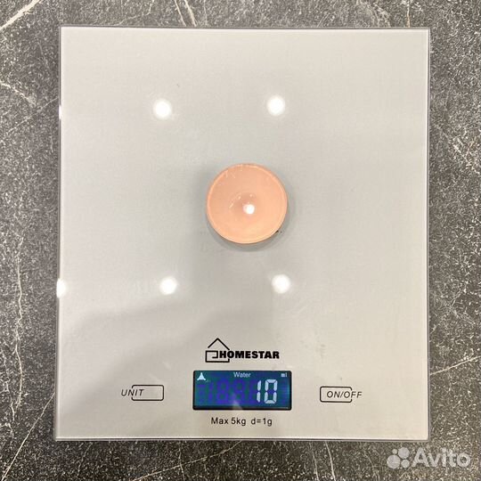 Весы кухонные электронные серебристые